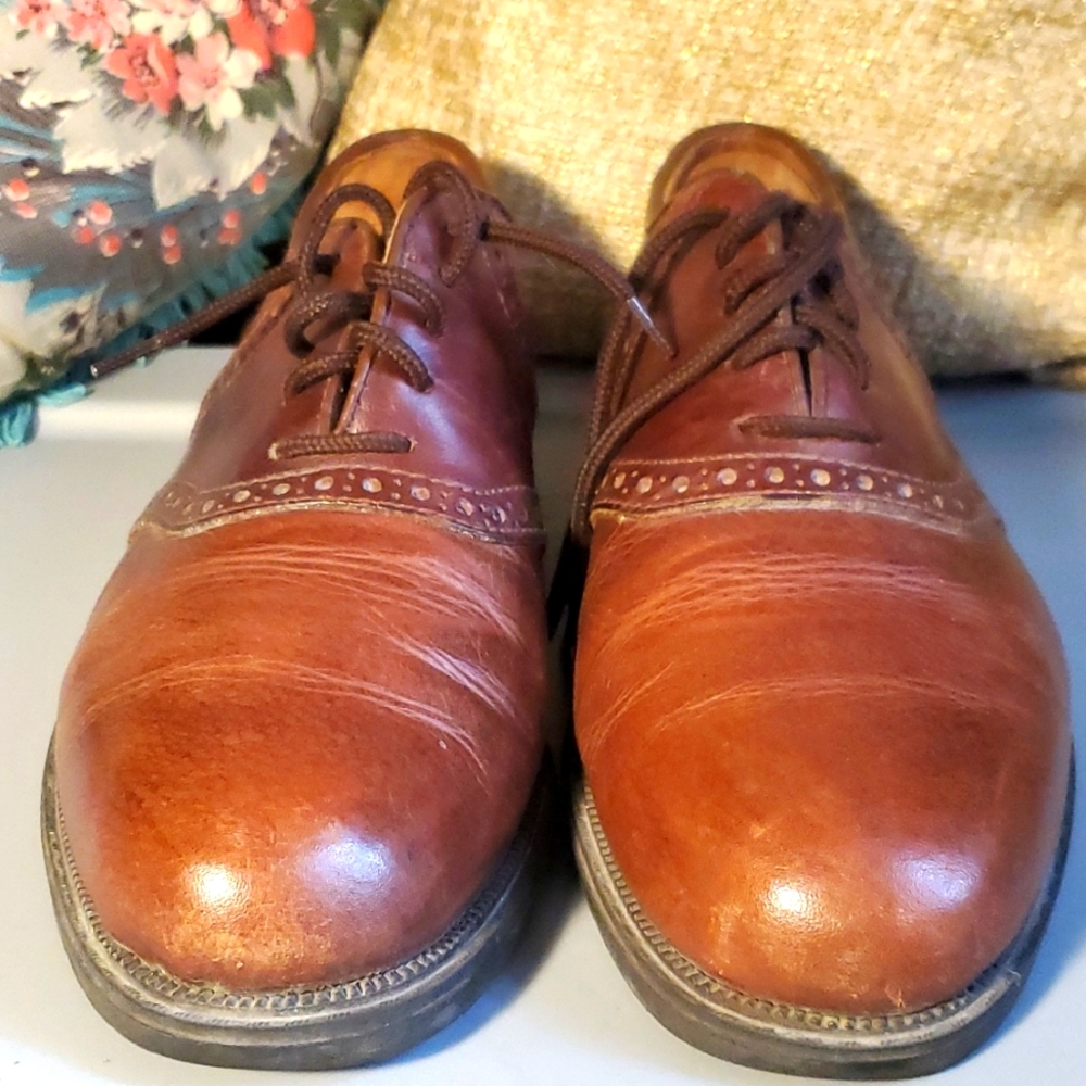 👞 CLAYBROOKE Men's Leather Oxford Dress Shoe Utah 9.5 👞